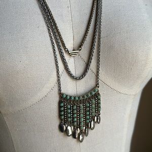 Mint Lucky brand bohemian-style necklace - Festival